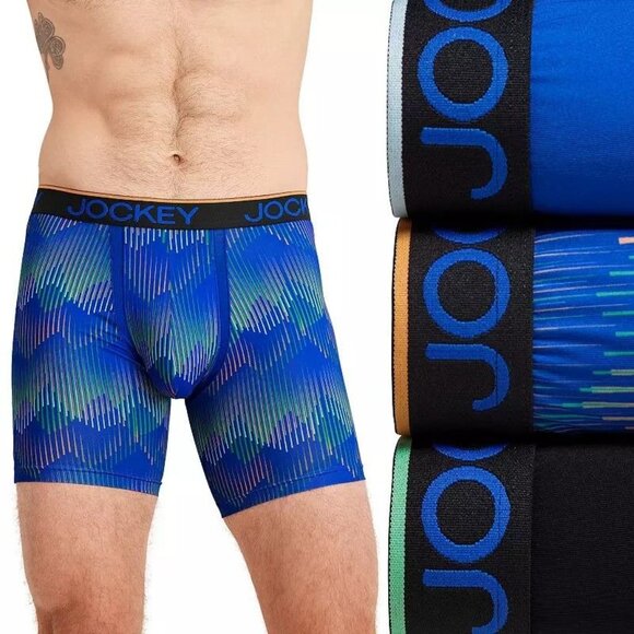 Jockey Everyday Active Boxer Briefs 3-Pack Microfiber Chafe Proof Pouch NEW XL - Picture 6 of 6